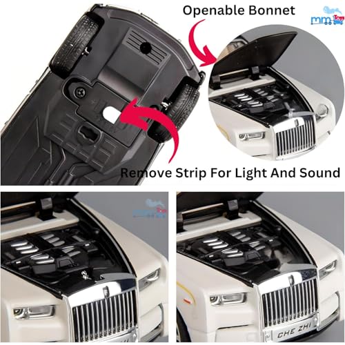 Image of Phantom-Inspired 1:32 Diecast Model | Zinc Alloy Pull Back Toy with Light & Sound | Realistic Features for Kids & Collectors | Color as Per Availability