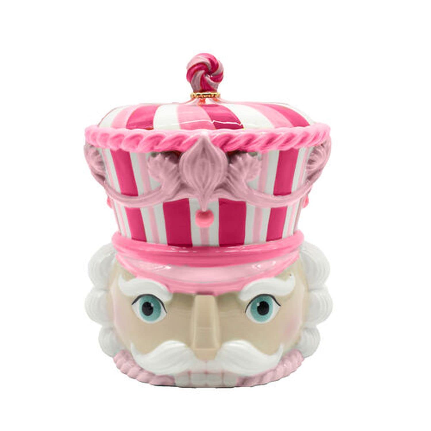 December Diamonds Nutcracker Sweet Shoppe Pink Nutcracker Cookie Jar - Home Decor