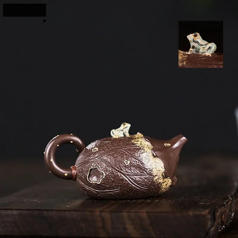 Czajniczek Kung Fu do robienia herbaty 100 ml fioletowa glina ręcznie robiony czajniczek domowy luźna herbata liściasta stroma wielofunkcyjny ceramiczny czajniczek zestaw do herbaty chińska ceremonia