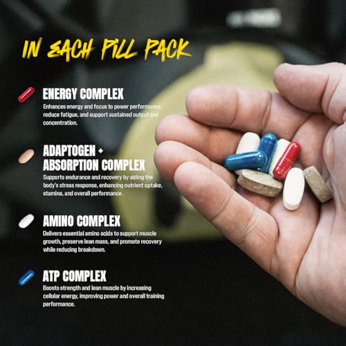 Animal M-Stak - Muscle Builder and Anabolic Mass Gainer Supplement for Bodybuilding - Lean Muscle Growth, Amino Complex and Pre Workout Energy, 21 Packs - Image 3