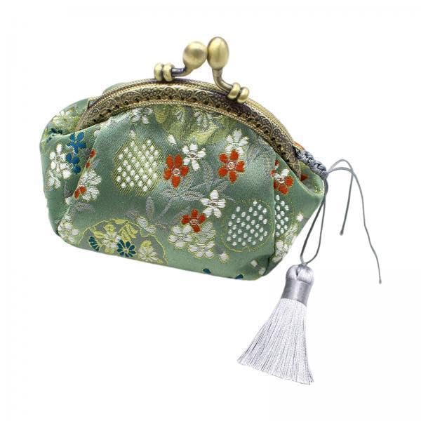 Enakshi® 6xWomen's Buckle Coin Purses Floral Change Clasp Closure Dark Green |Clothing Shoes & Accessories | Womens Accessories | Wallets-image-3
