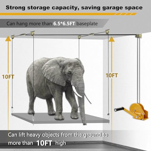 Overhead-Garage-Storage-Lift-Ceiling-Mounted-Garage-Storage-Lift-300lbs-Weight-Supports-8-16ft-Ceilings-Compatible-Bronco-Weight-Wrangler-Deck-Not-Includ