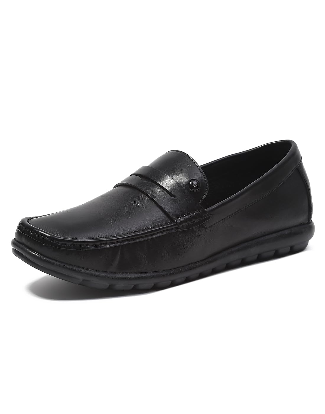 Monte Carlo Mens Black Solid Slip on Genuine Leather Loafers (201819FW-2-7) (B0CTQZYSXW) Amazon Price History, Amazon Price Tracker