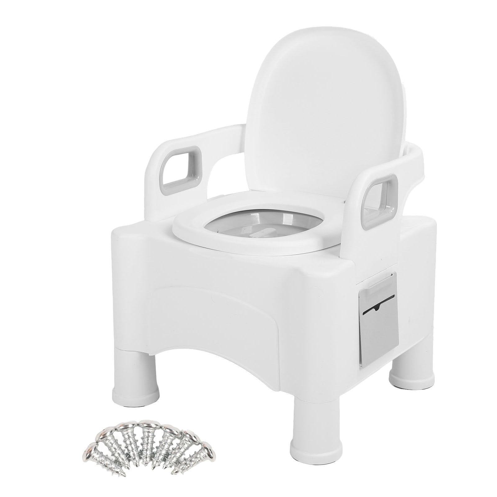 Toilette mobile de chevet réglable : la solution aux déplacements difficiles des seniors - 8