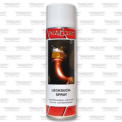 Preisvergleich Produktbild KIM-TEC Lecksuch- Spray 400ml Transparen, für Luft- und Gasleitungen (Breitstrahl)