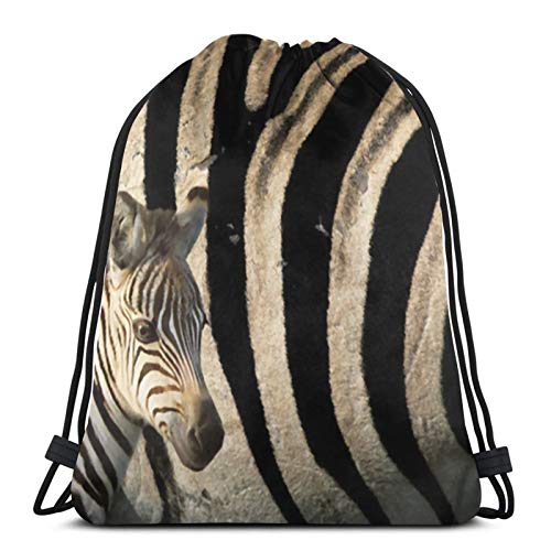 Fgjfdjj Joven Potro de Cebra contra Piel de niños niñas Adolescente Bolsa con cordón