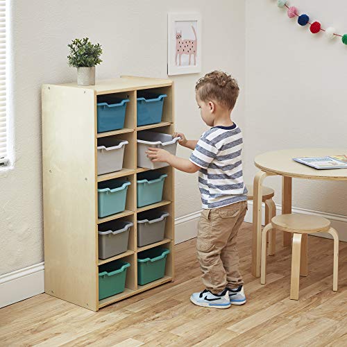 Ecr4Kids Streamline 10 Cubby Tray Cabinet With Scoop Front Storage Bins, 5X2, Classroom Furniture, Contemporary #TOP7