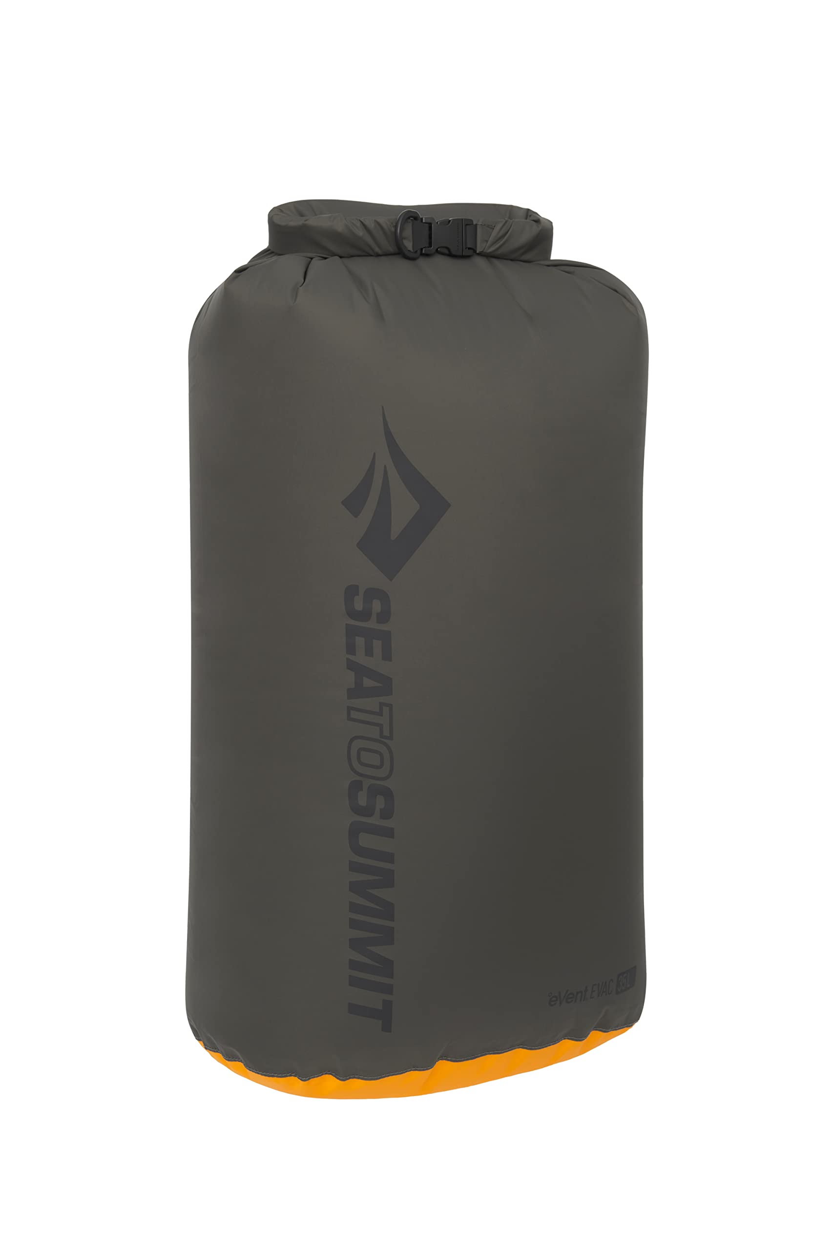 Sea to Summit eVac Dry Bag, Roll-Top Compression Sack, 35 Liter, Beluga Black
