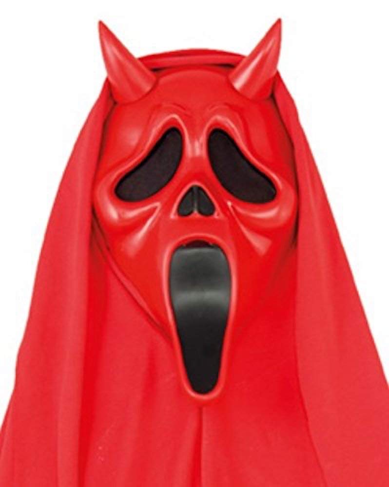 Chaks FW93333D Red Ghost Face Devil Mask with Hood