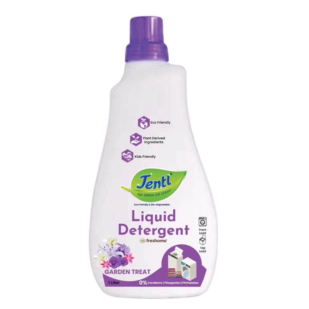 Jentl Liquid detergent Natural & Organic | Top load, Front load, Detergent liquid for Machine washing | Skin-friendly, Eco-friendly, Non-toxic, Kids-friendly | Garden Treat | 1000ml (B0D5QW91WB) Amazon Price History, Amazon Price Tracker