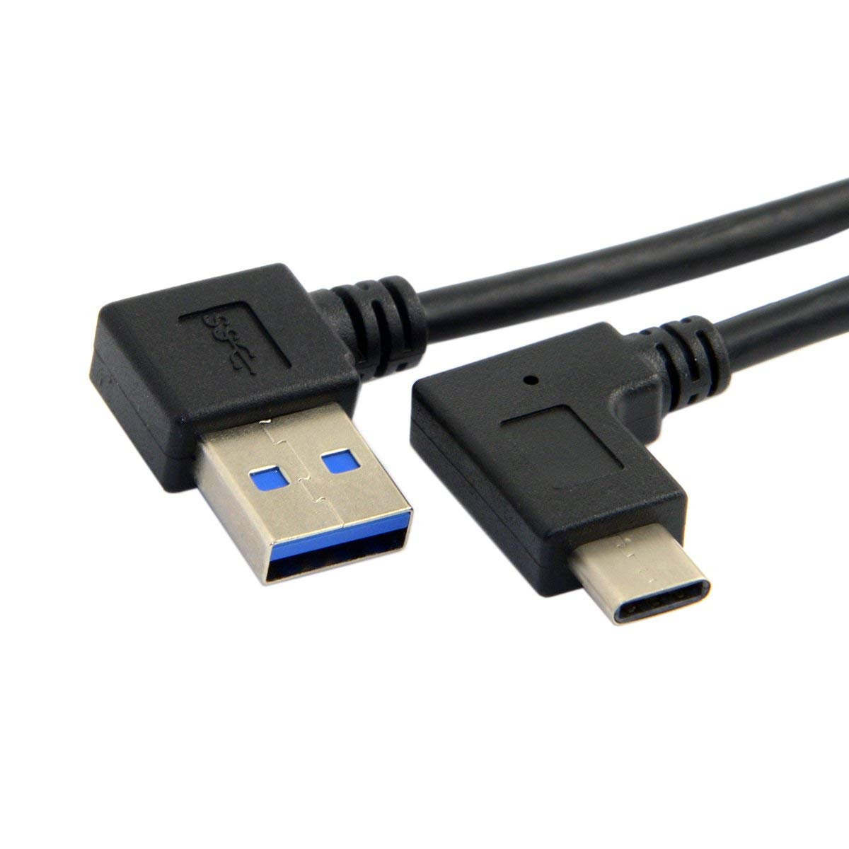 JSER Reversible USB 3.1 USB-C Right Angled to 90 Degree Right Angled USB 3.0 Cable for Tablet Mobile Phone (30cm) - Image 9