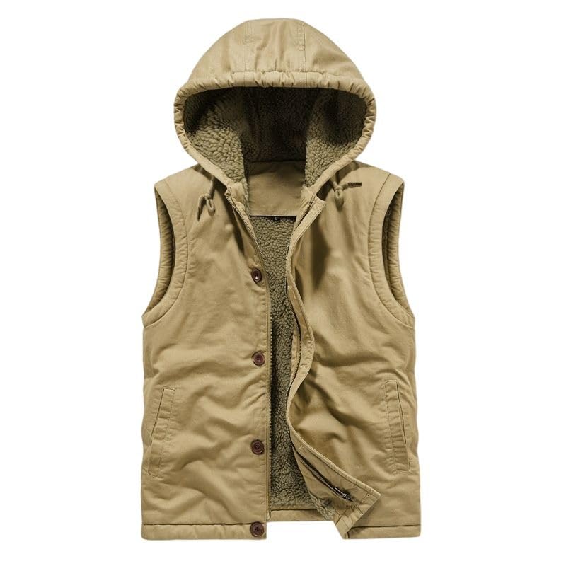 Gilet de travail épais avec doublure polaire chaude pour rester actif en plein air