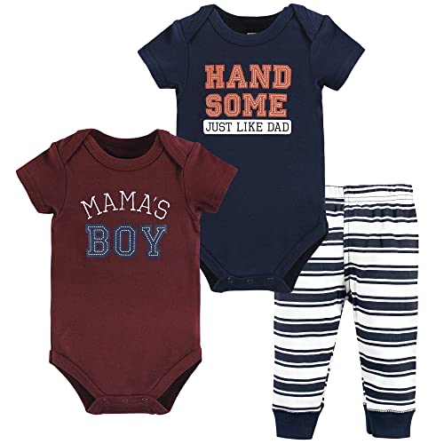 Image of Hudson Baby Unisex Cotton Bodysuit and Pant Set