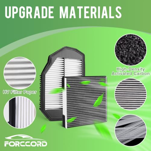 Image of Cabin & Engine Air Filter Combo for Hyundai Genesis G80 3.8L 2017-2020 | for Genesis 3.8L 2015-2016, Replace#971333M000,28113B1000,Air Filter Kit Replacement Car Accessories