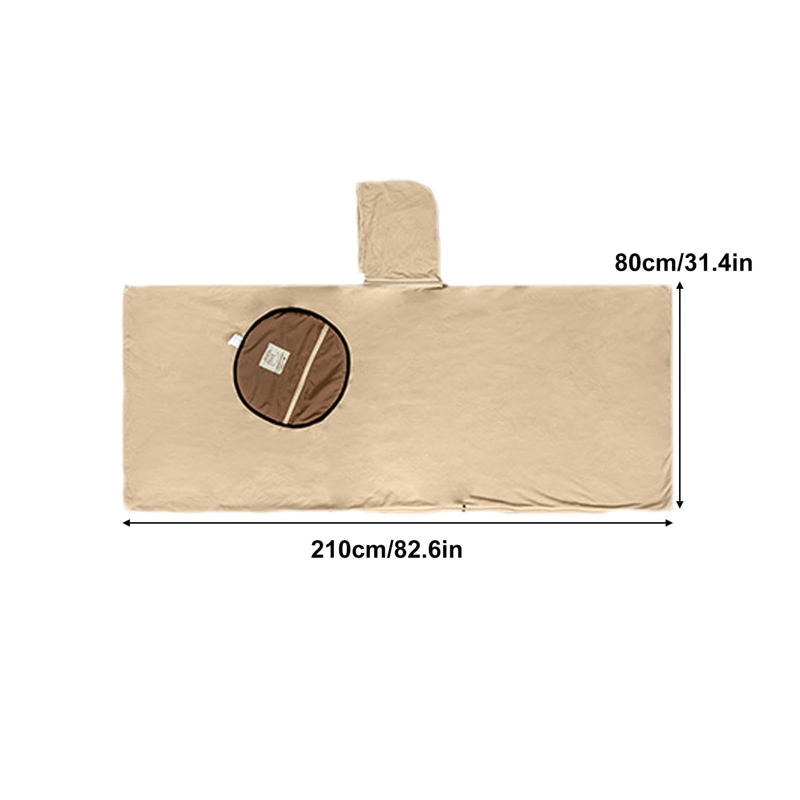 Cape Sleeping Bag - Sac de couchage portable en polaire - Cape avec capuche - Couverture de stade de camping polyvalente en plein air - Poncho à capuche coupe-vent pour camping en plein air