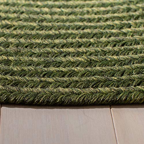 Tapete decorativo SAFAVIEH reversible 2' x 3' verde miniatura 3