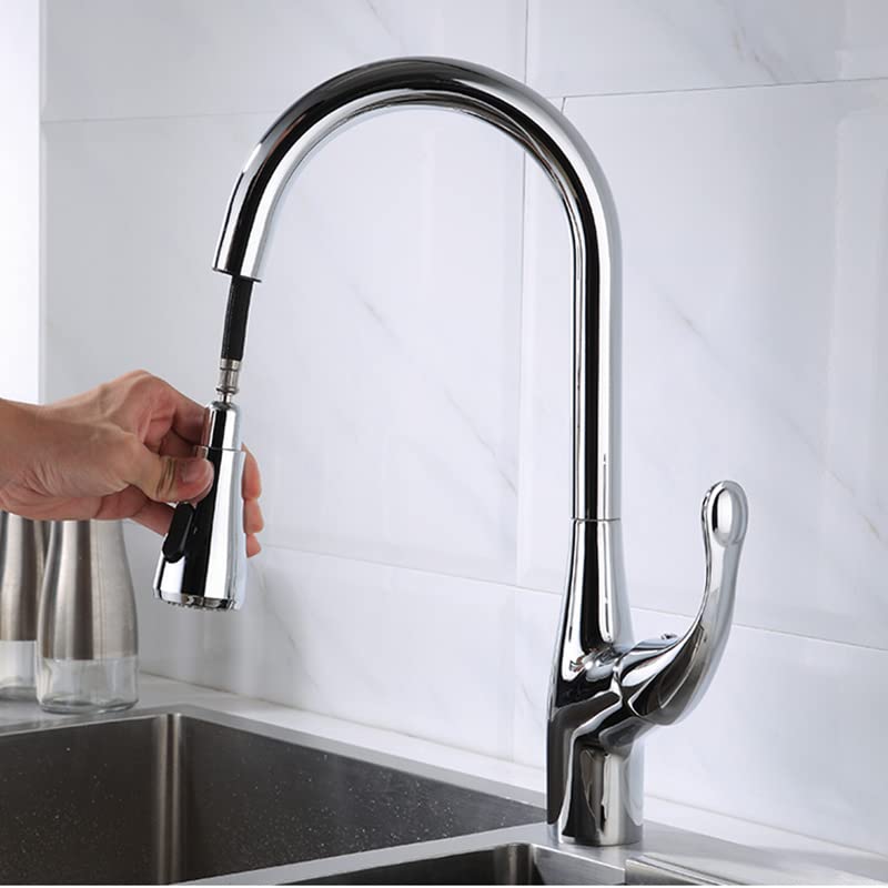 Mitigeur d'eau pivotant un trou robinet de cuisine contre les éclaboussures