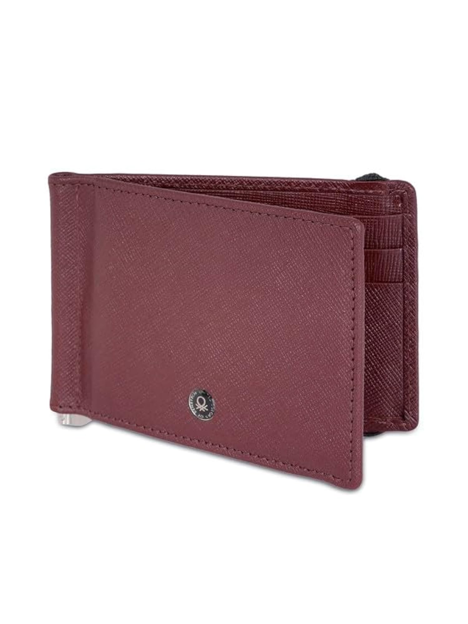 Fiero Men Money Clip, Wine Colour, 6 Card Slots