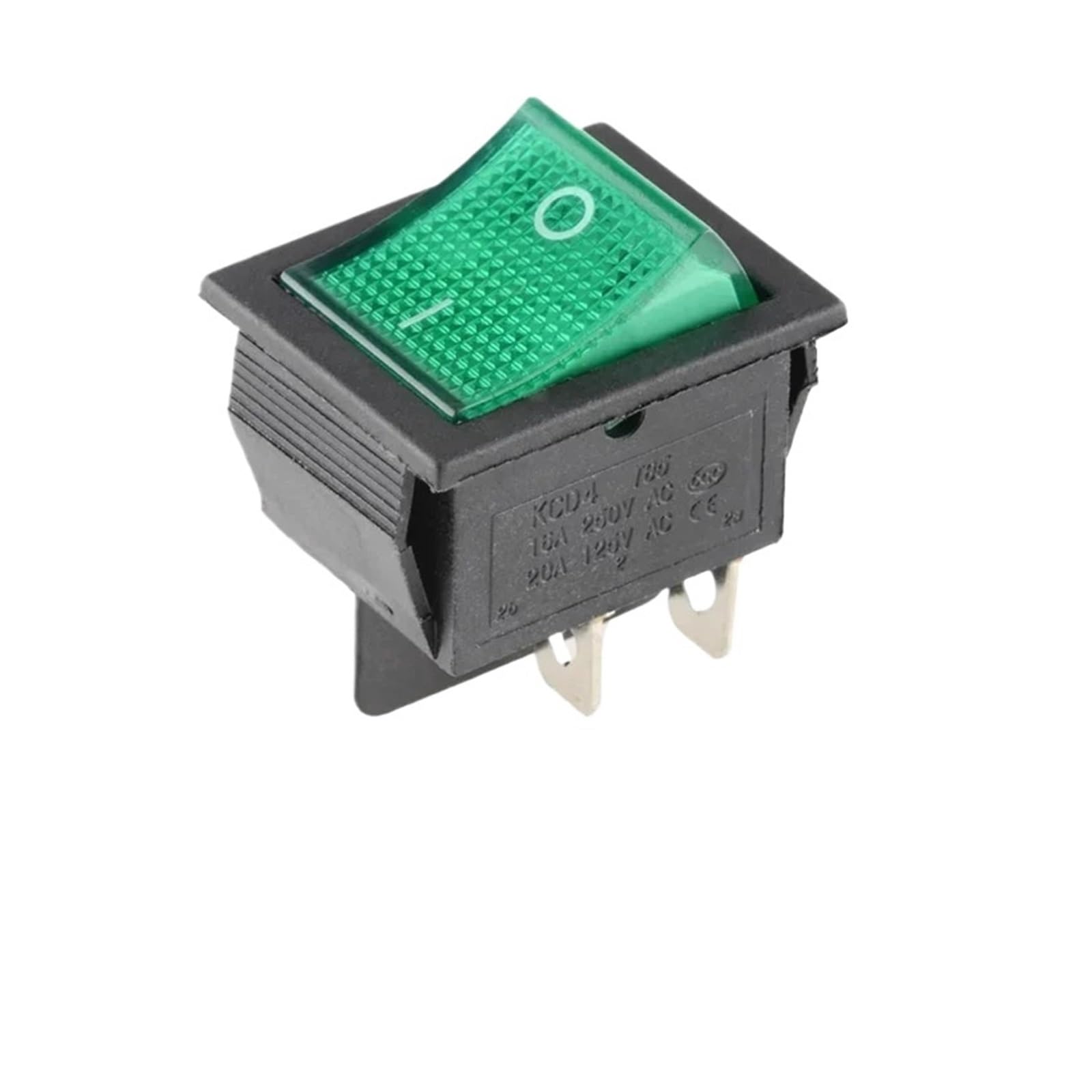 YMDF73YUJ KCD4 Switch 4Pin 6Pin DPST ON/OFF Snap in Rocker Illuminated Toggle Switches 16A 250V AC 25x31mm