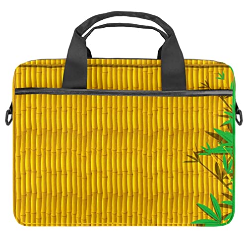 Sac à bandoulière en bambou pour ordinateur portable 13-14 pouces multicolore