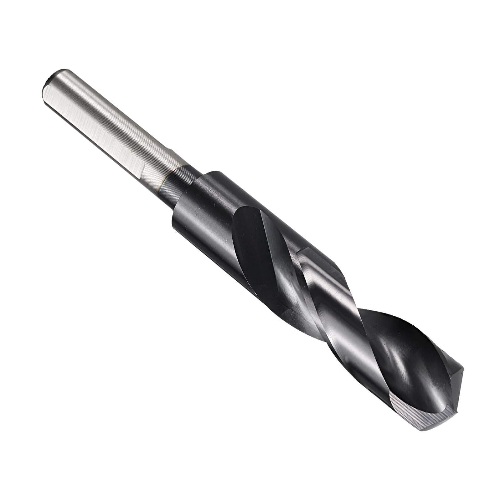 51/64" M35 Cobalt Drill Bit, 1/2" Reduced Shank HSS Bit with TiAlN Coating, 135° Split Point for Stainless Steel, Hard Metal, Aluminum, Wood