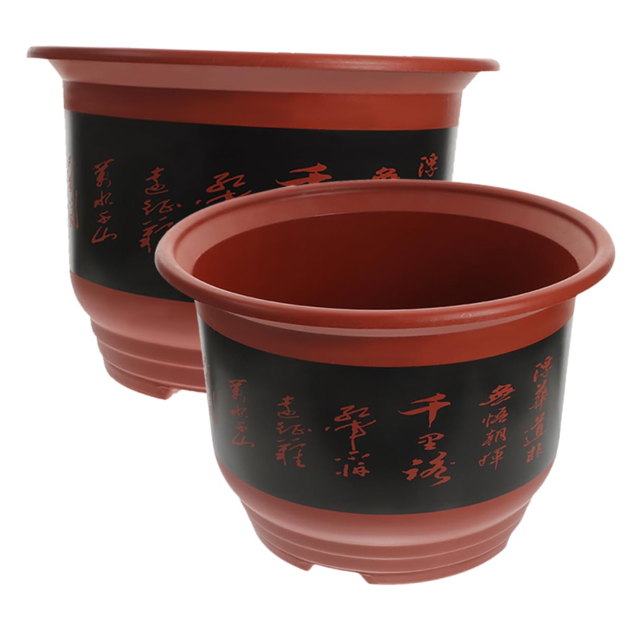 Abaodam 2 Pièces Pots de Fleurs pour Orchidées Plastique de Pots Drainage pour Plantes Intérieures Décoration