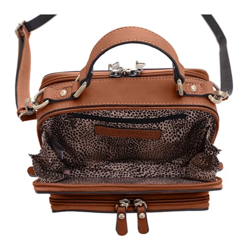 Image of JESSIE & JAMES PANDORA Compact Concealed Carry Crossbody Satchel Purse