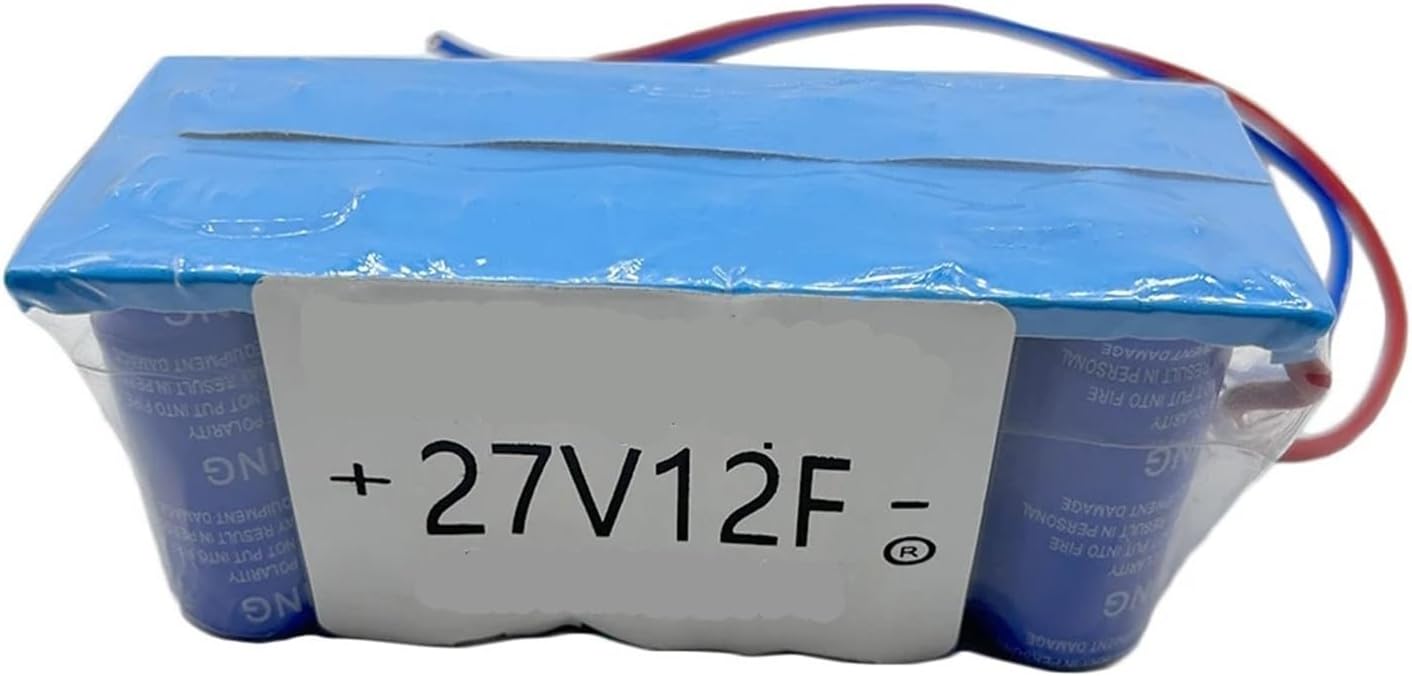 1 set of 27V 12F automotive rectifier module 2.7V120F*10 connected to the power supply(Heat Shrink)