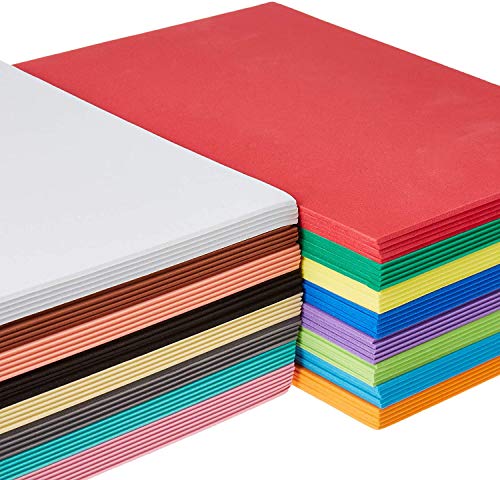 80 Pack EVA Foam Handicraft Sheets, 16 Colors, 6 x 9 Inches, 2mm Thick - Colorful Crafting Sponge Paper for Classroom Art and Craft DIY Projects | Thick and Soft Paper - Image 2