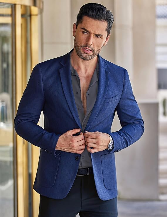 Image of CB-COLEBROOK Men Luxury Satin Silk Dress Shirt - Long Sleeve, Satin, Shiny Button Down, Prom, Wedding Party Shirt