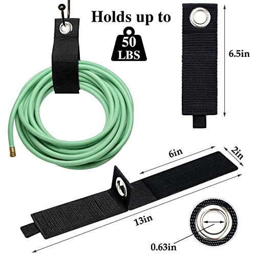 Zkptops 12PC ZHONGXING BANGDAI 12 Pack Extension Cord Holder Organizer Large 13 Inch (Unfolded) Cable Strap Wrap Heavy Duty Hoop And Loop Hanger Organizer Garage Organization And Storage thumb #2