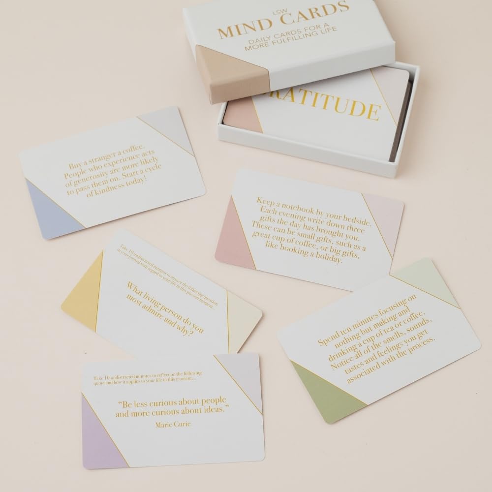 Carte mentali 45 carte per rituali quotidiani gratitudine e diario per uomini e donne semplici passaggi per abitudini positive cura di sé per vite e carriere impegnate