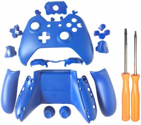 Replacement Controller Matte Case Shell Compatible for Xbox One (3.5mm Port, Have a Headphone Jack) with T6 T8 Screwdriver (Navy Blue)