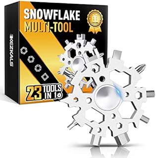 KEZKALS Valentines Gifts for Men, 22-in-1 Snowflake Multi-Tool, Presents for Men, Mens Gifts for Dad, Birthday Gifts for Him, Gadgets for Men, Gifts for Men Who Have Everything, Father's Day Gifts