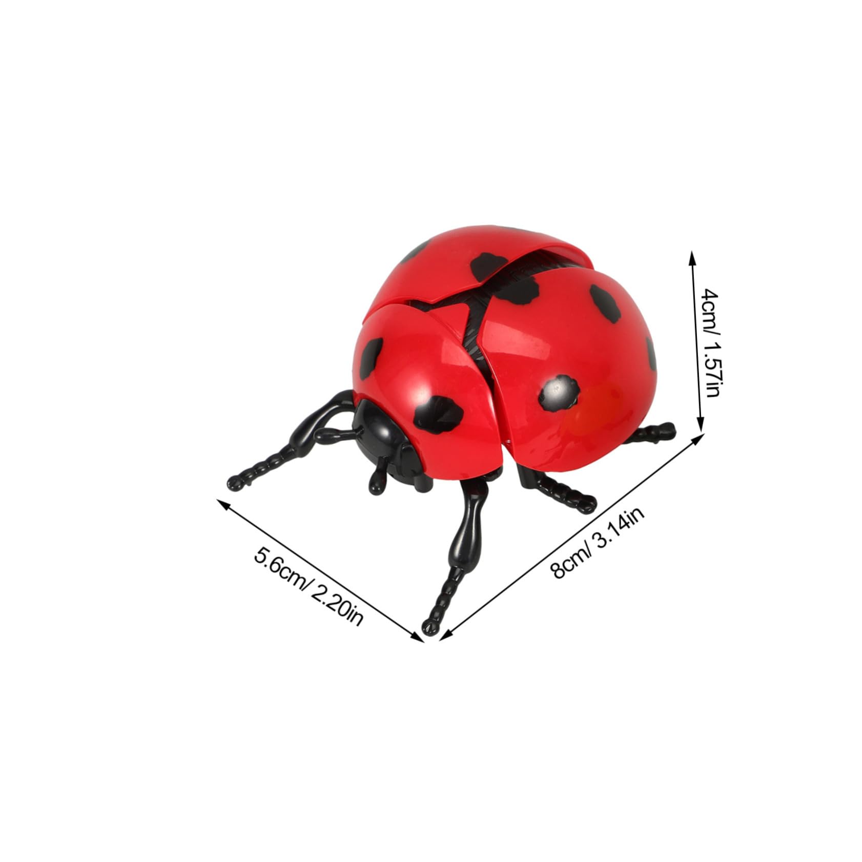 minkissy 2 Giocattoli Educativi da Carica Forma Coccinella Rosso e Verde Realistico e Sicurezza per Stimola Coordinazione e Prescolare