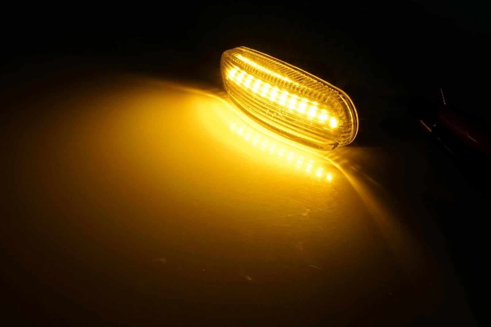 Clignotant Latéral Pour Peugeot LED Répétiteur Latéral Clignotant Feu De Position Clignotant Feux De Position Feux D'angle