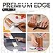 Orivix Rolling Knife Sharpener Kit – Magnetic 4-Angle Base, 3.86 Inches Longer Wooden Roller, 4 Grit Discs (1000/400 Diamond & 3000 Maroon / 6000 White Ceramic) and Leather Strop