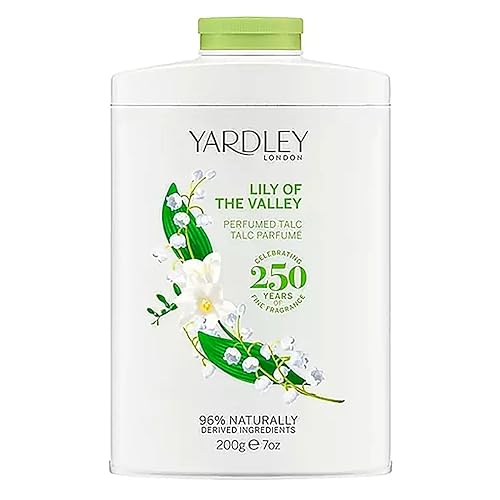 Yardley Lily Of The Valley Talco perfumado 705oz para mujeres por 7 fl oz