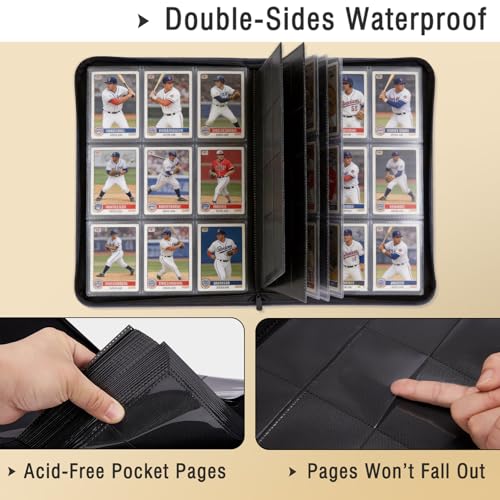 Image of Baseball Card Binder 468 Pockets Waterproof Trading Cards Storage