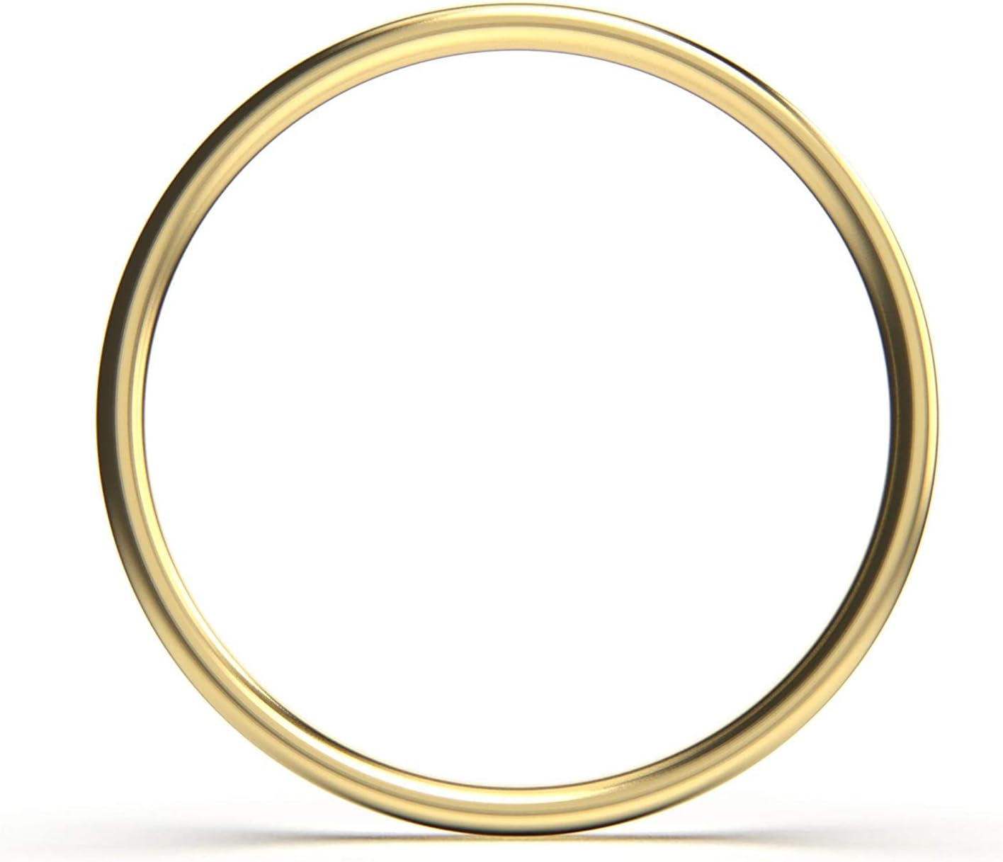 Melanie Golden Jewelry 1mm Thin Smooth Stacking Skinny Ring in Sterling Silver, Gold, or Rose Gold | Handmade Comfort Fit Dainty & Minimalist Bands for Women | Sizes 2-12