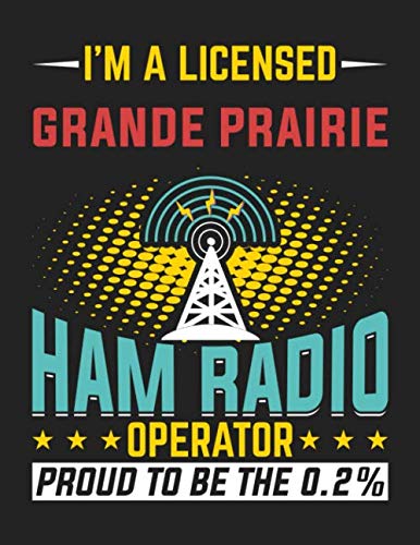 I'm a licensed Grande Prairie HAM RADIO Operator: Amateur Radio Operator station log book - Handy logging sheet for HAM amateur radio