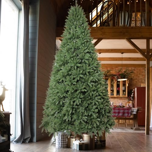 9Zh&K JR-SDS-16-10FT5090 10Ft Pre-Lit 1200 Led Lights 10 Modes Color Changing Christmas Pine Tree thumb #6