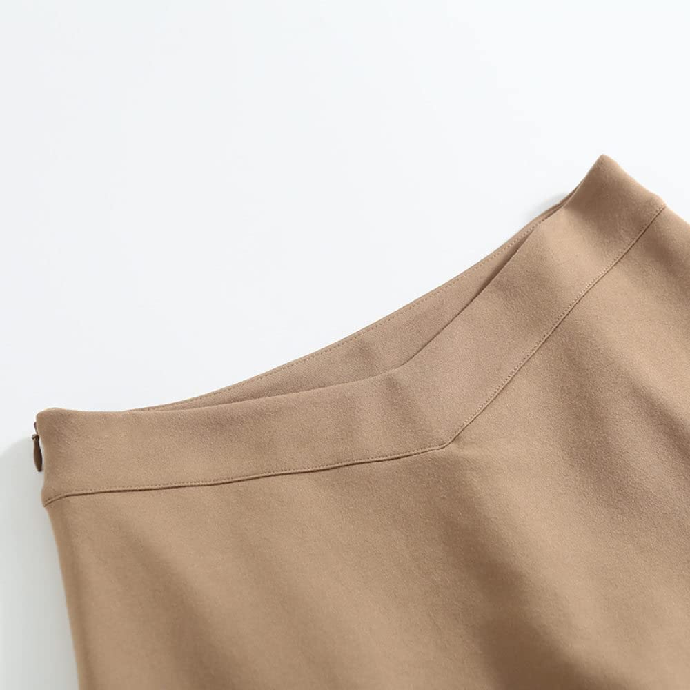 Gonne A Ruota,Minigonna Da Donna Vita Alta A V Sexy Spacco Laterale Gonna Avvolta Sui Fianchi Tinta Unita Con Cerniera Estate A-Line Increspato A Strati Con Pantaloni Gonna Corta Per Ragazze Signore