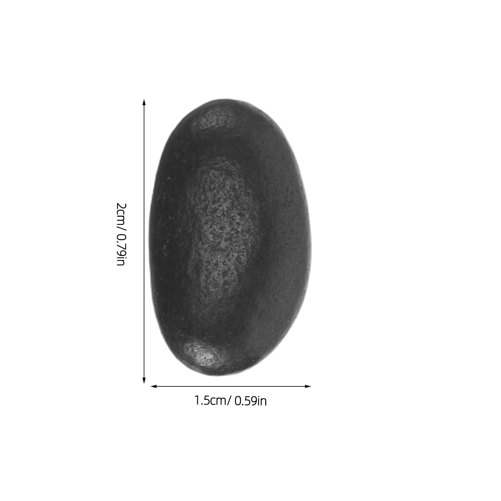 Pietre di Ciottolo Naturale per Barbecue e Cucina, Pietre Riscaldanti per Griglia 1kg Nero, Prevenzione Bruciature Localizzate, Versatili per Grigliate e Cucina