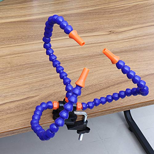 KINGDUO Herramienta De Tercera Mano Para Estación De Soldadura Múltiple Con Soporte De Hierro Soldeirng De Brazos Flexibles De 2/3 Para Modelo Rc-Ventilador - imagen 8