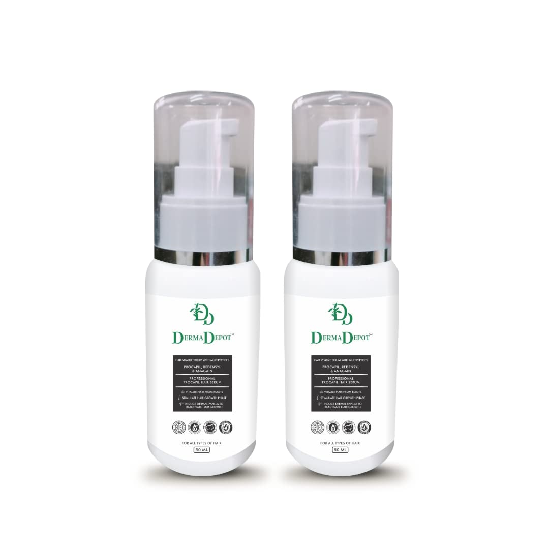 DERMA DEPOT hair growth serum with advanced & proven hair growth promoters | Redensyl 3% | procapil 3% | AnaGain 2% | For Controlling Hair Fall, Baldness & Promotes Hair Healthy Growth (3)