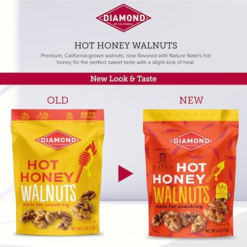Image of Diamond of California Hot Honey Walnut Snack Nuts, 4 oz. (4 Pack)