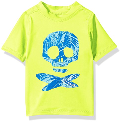The Children's Place Toddler Boys His Li'l Printed Rashguard Swim Shirt, Tweakyelow, 3T