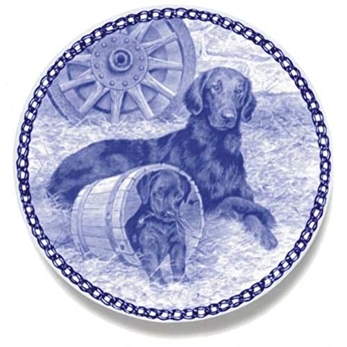 Flat Coated Retriever Dog Plate For all Dog Lovers. Size - 7.61 inches.