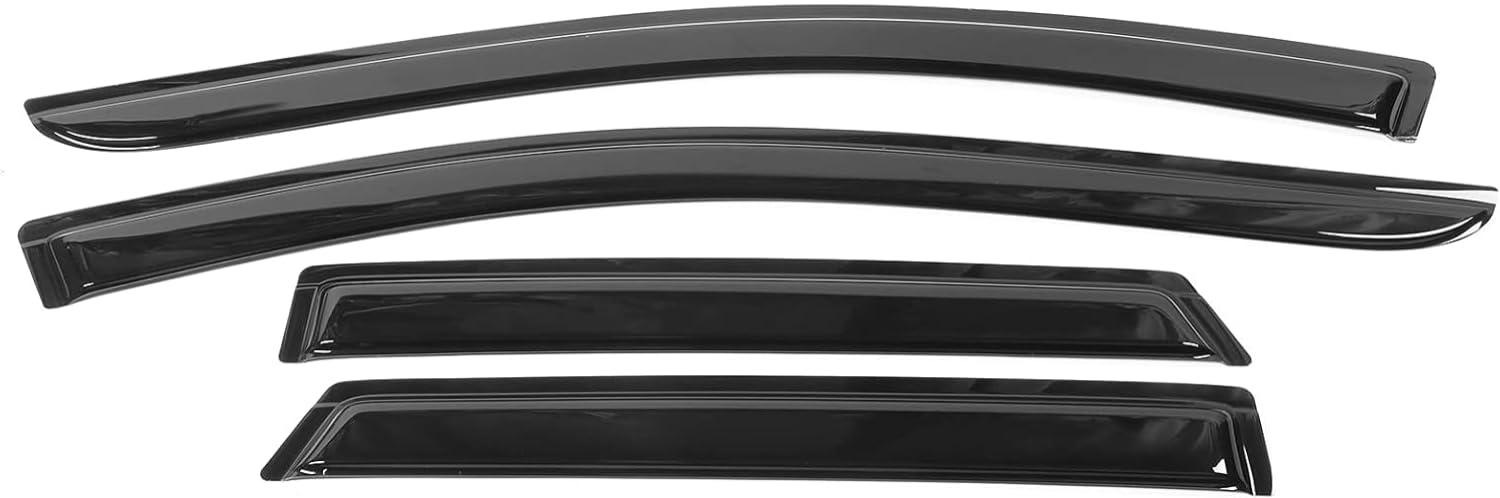 Tape On Window Visors Fits for 2007-2014 Ford Edge, 2007-2015 Lincoln MKX, Side Auto Window Wind Deflectors, Ventshade, Rain Guards for Cars/Trucks